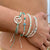 Seed Bead & Fresh Water Pearl Eye of Protection Bracelet