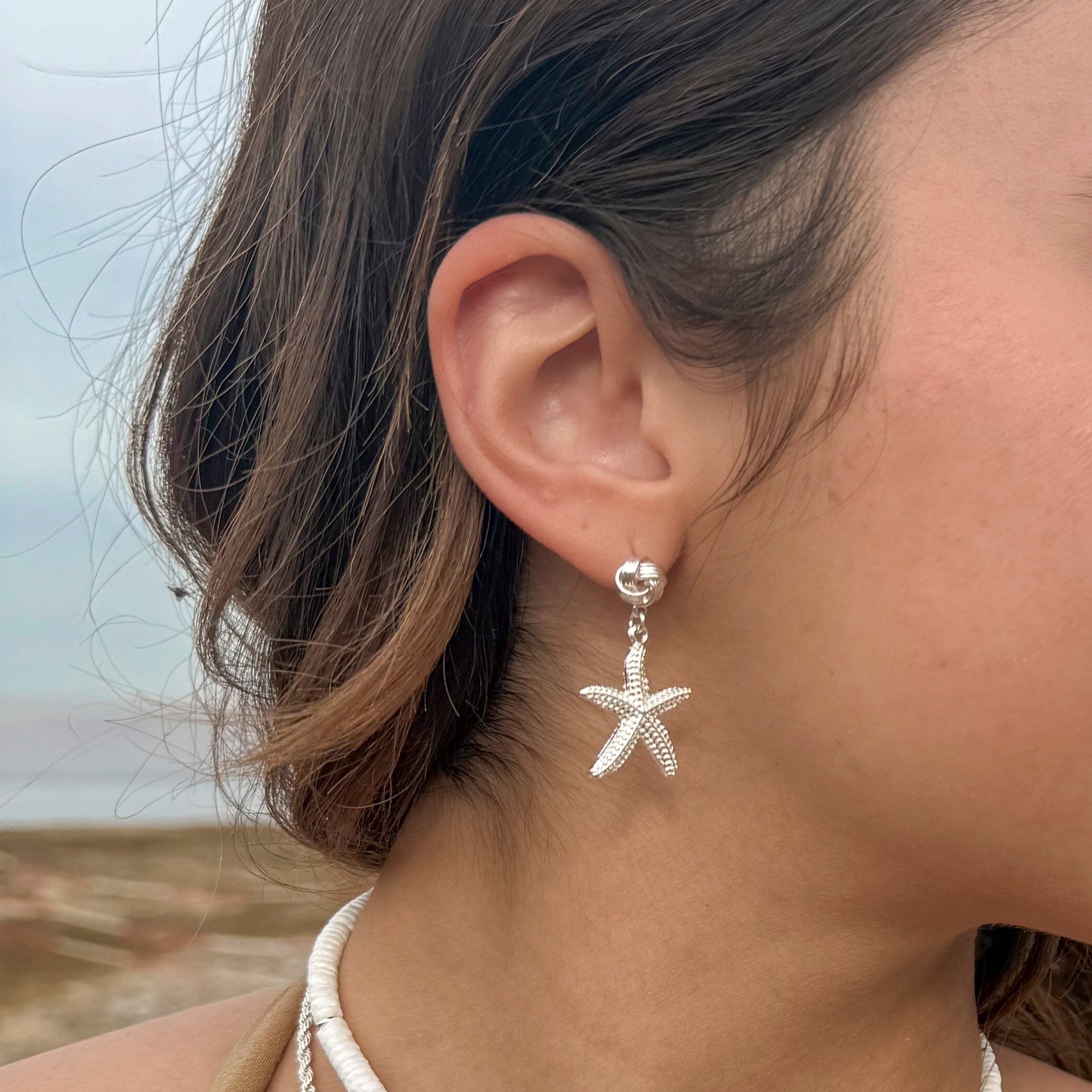 Starfish Statement Post Earrings