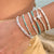 Frosted Bead Station Bracelet