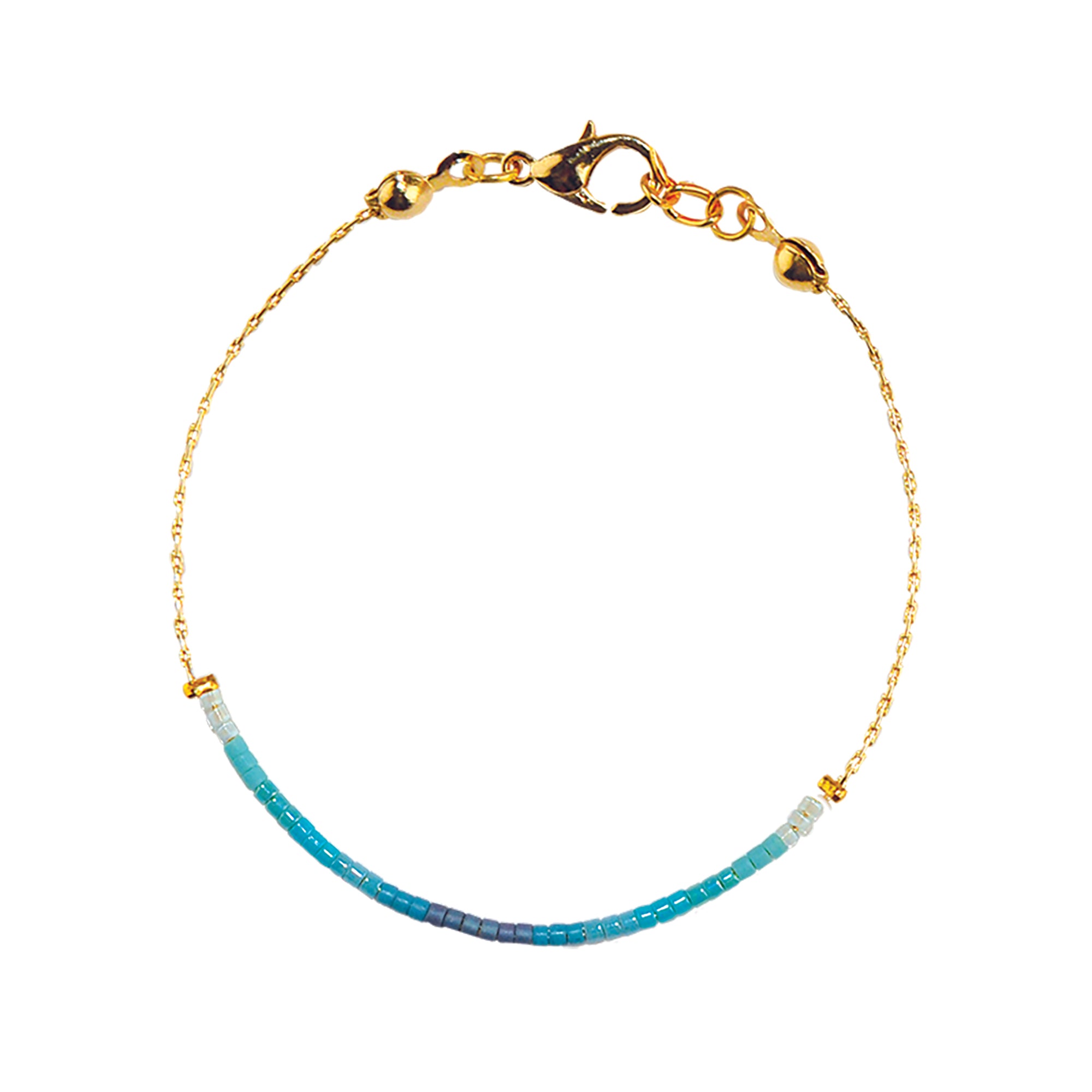 Japanese Seed Bead Gold Anklet - Viva life Jewellery