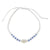 Cowry Striped Blue Bead Bracelet