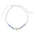 Cowry Striped Blue Bead Anklet