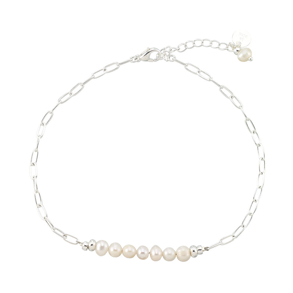 送料無料！【MARIDA】Vista Anklet- Freshwater Pearls Freshwater Pearl Anklet