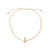 Colorful Enamel Pineapple on Braided Nylon Anklet