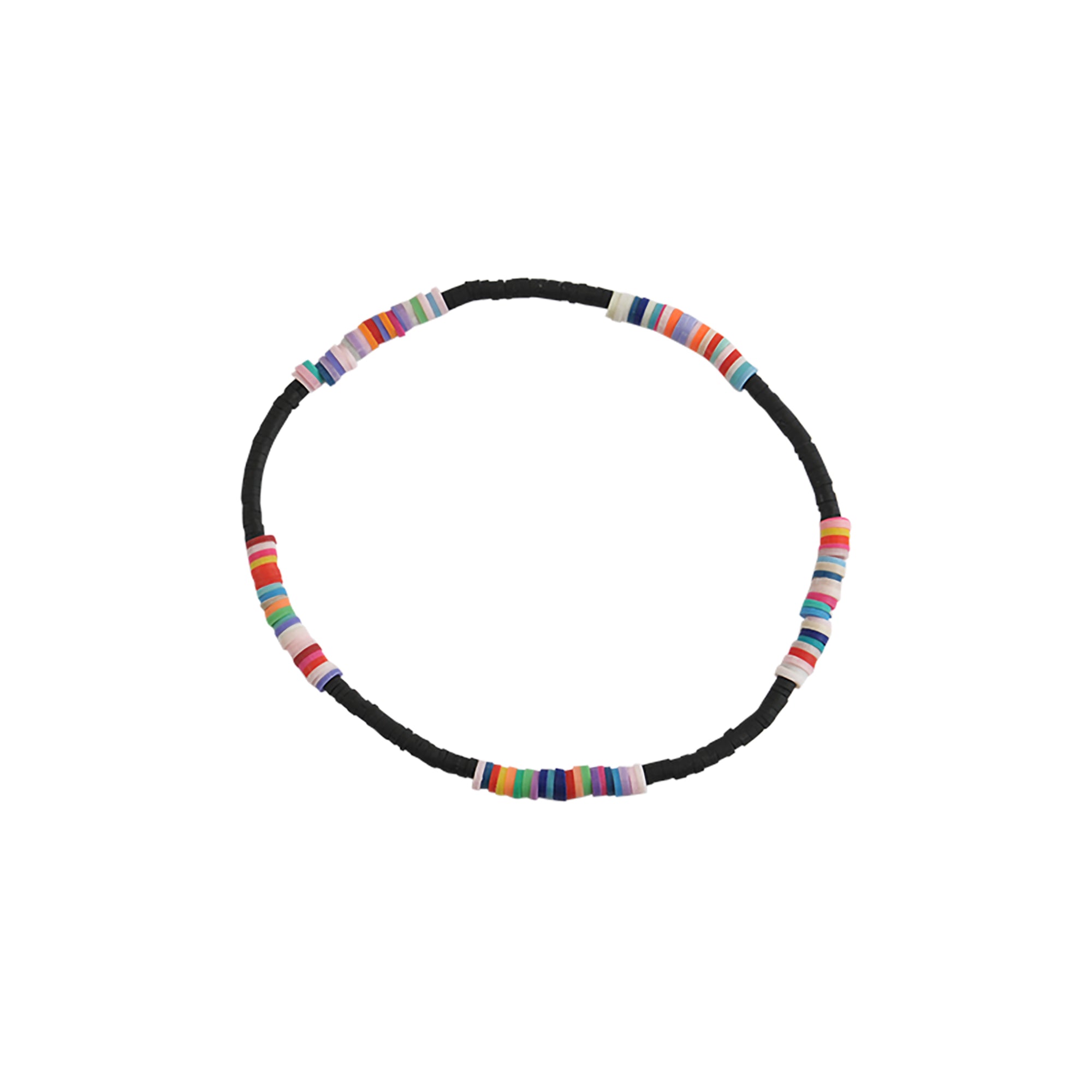 Multi-Colored Fimo Clay Bead Anklet - Viva life Jewellery