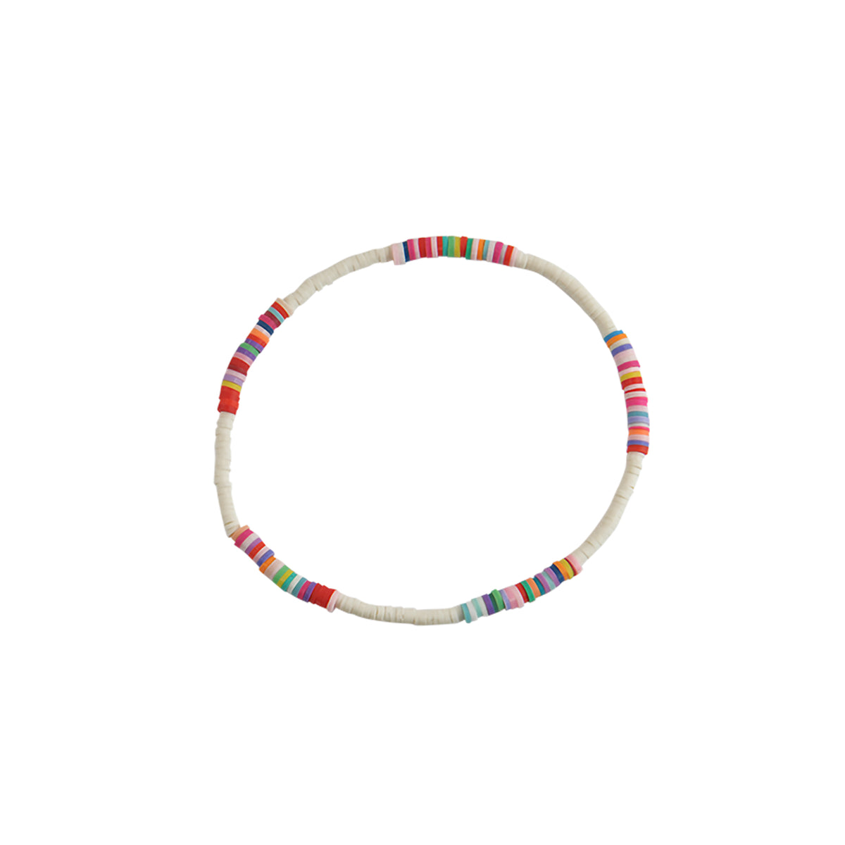 Multi-Colored Fimo Clay Bead Anklet - Viva life Jewellery