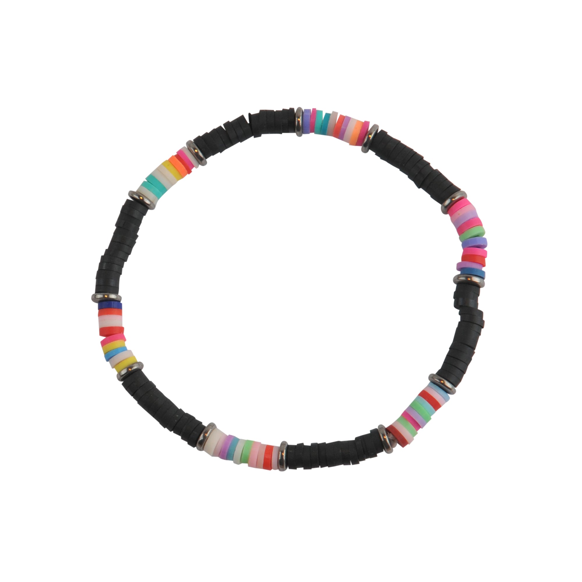 Multi Bright Fimo Anklet - Viva life Jewellery