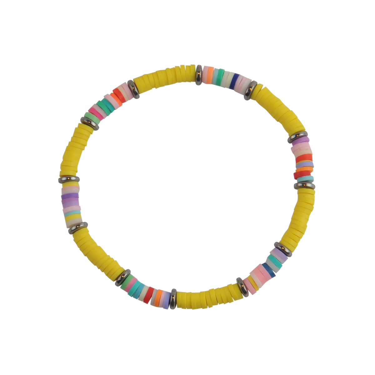 Multi Bright Fimo Anklet - Viva life Jewellery