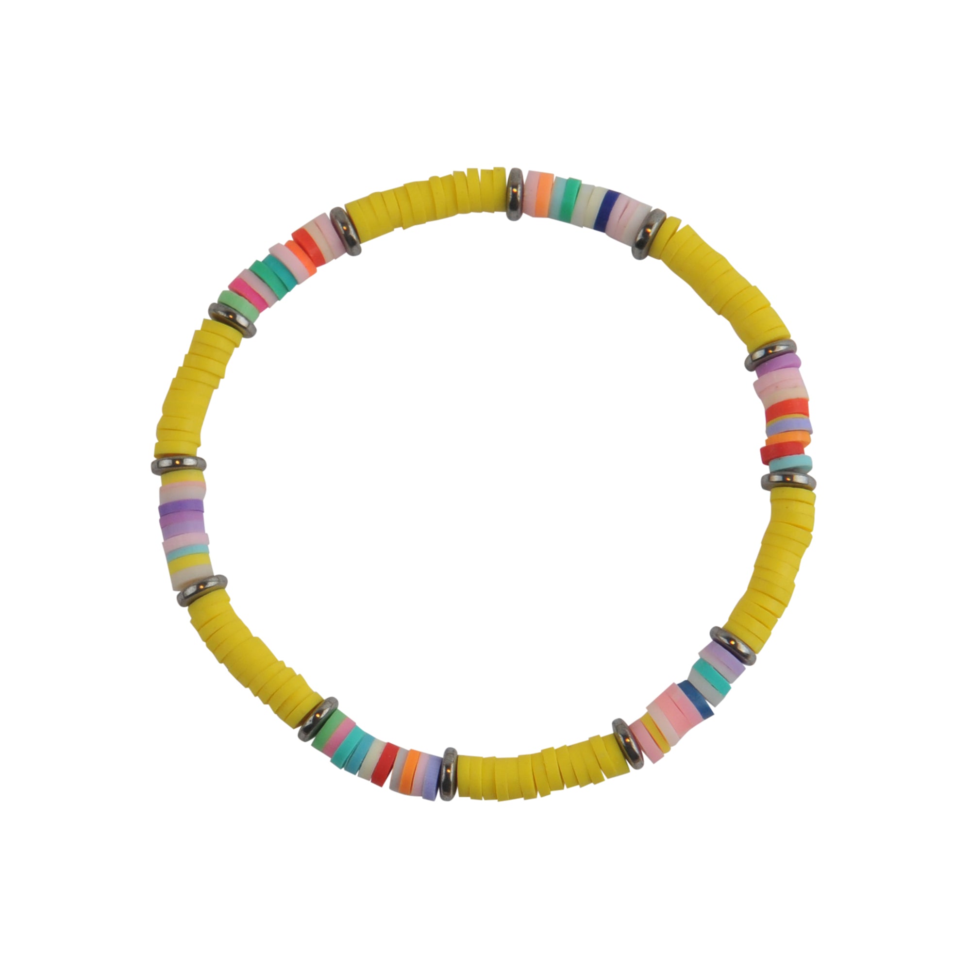 Multi Bright Fimo Anklet - Viva life Jewellery