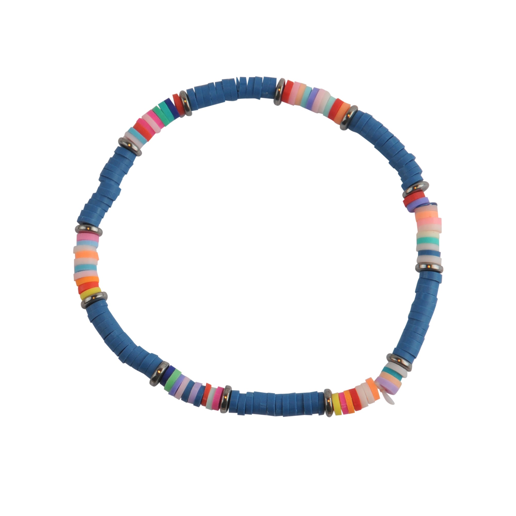 Multi Bright Fimo Anklet - Viva life Jewellery