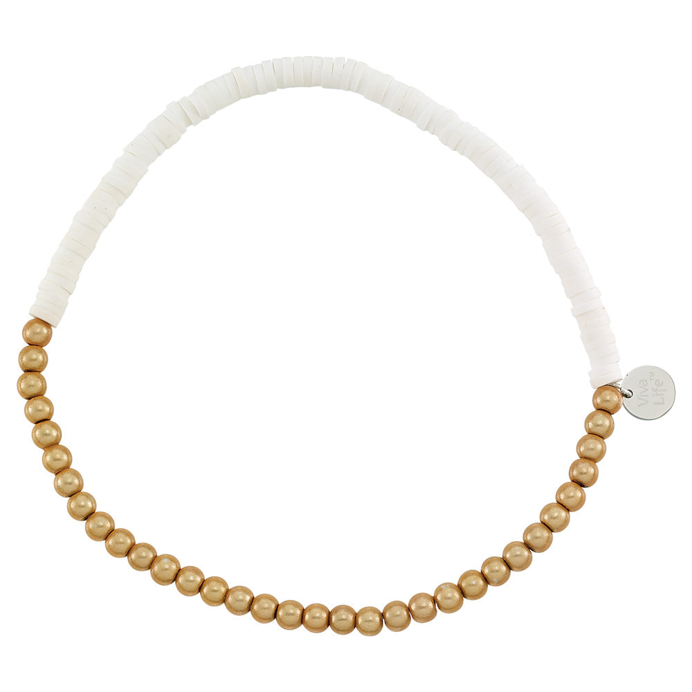 Encinitas Clay Chip Stretch Anklet