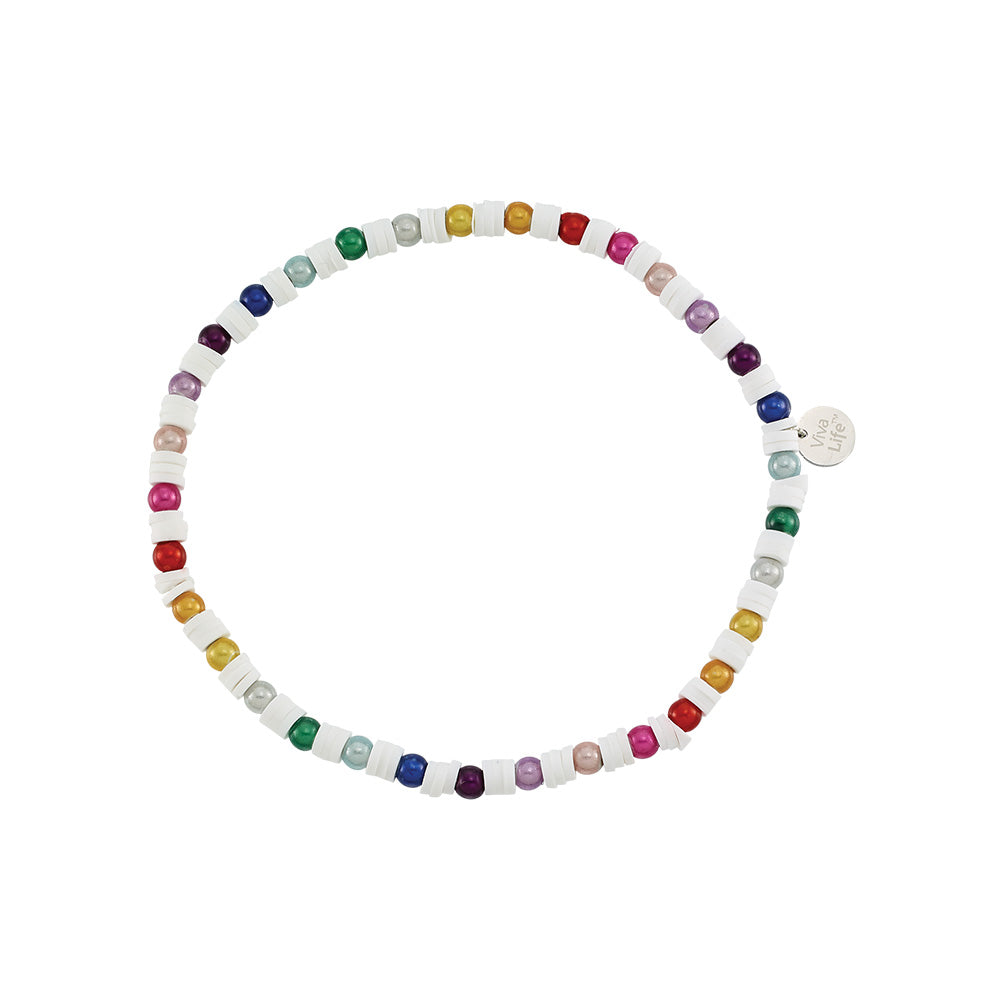 Maui Rainbow Miracle Bead Stretch Anklet