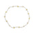 Frosted Seedbead Daisy Stretch Anklet - Viva life Jewellery