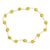 Seed Bead Daisy Stretch Anklet - Viva life Jewellery