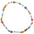 Multi Color Seed Bead & Glass Anklet - Viva life Jewellery