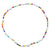 Multi Color Seed Bead & Rice Pearl Station Anklet - Viva life Jewellery