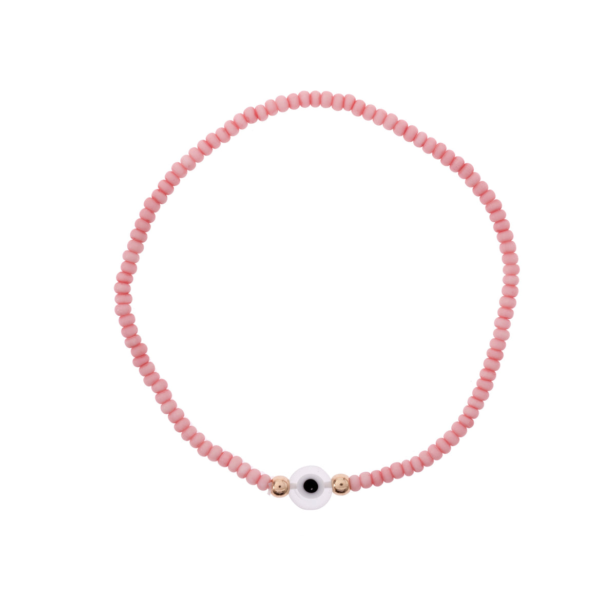 Pastel Color Evil Eye Seed Bead Bracelet