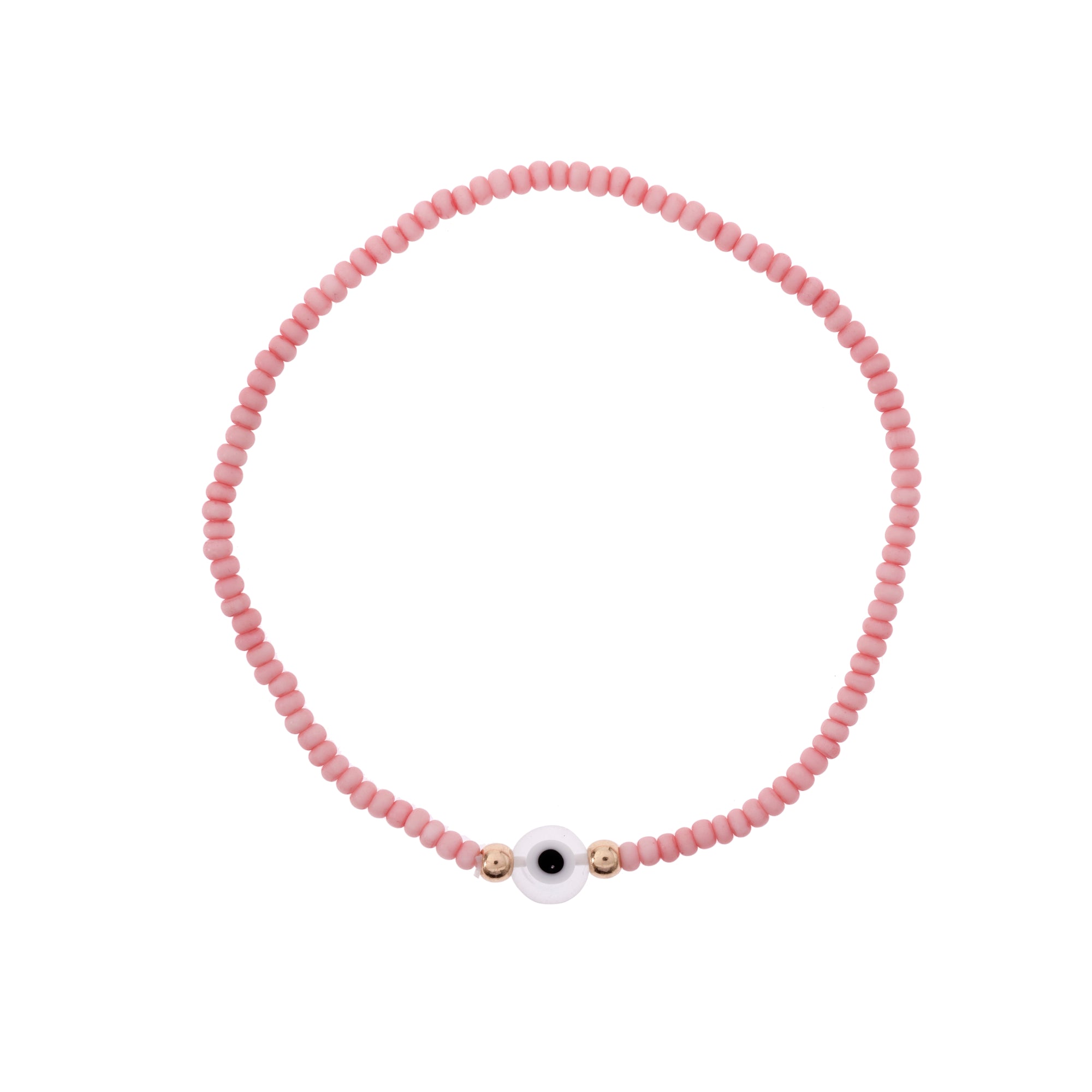 Pastel Color Evil Eye Seed Bead Anklet