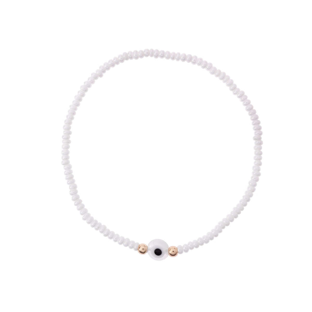 Pastel Color Evil Eye Seed Bead Bracelet