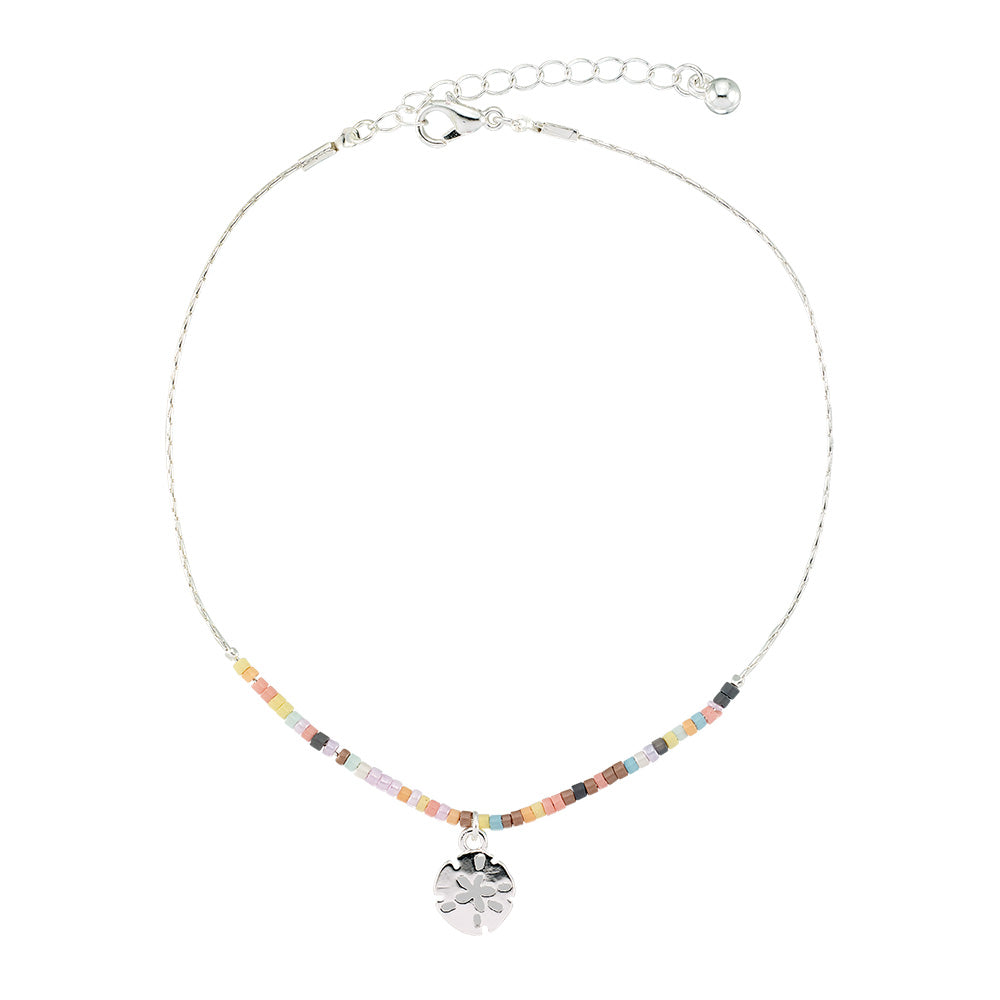 Tiny Pastel Seedbead Animal Charm Anklet