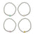Enamel Daisy Metal Bead Bracelet - Viva life Jewellery