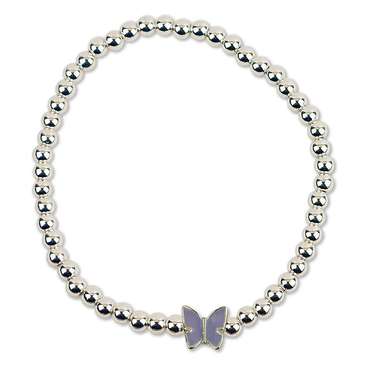Enamel Butterfly Metal Bead Bracelet - Viva life Jewellery
