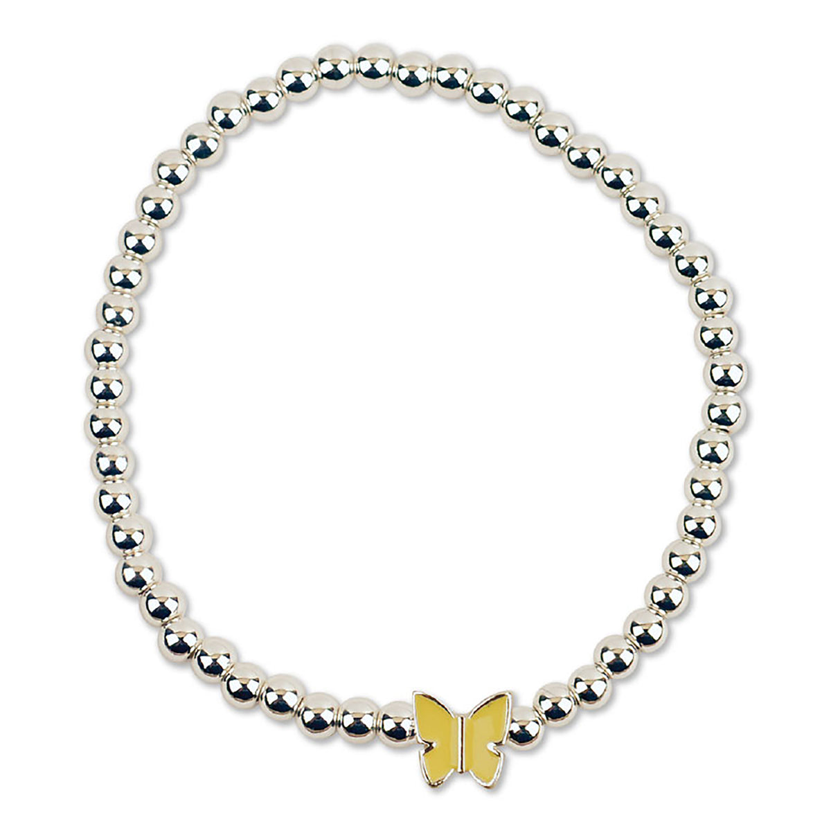 Enamel Butterfly Metal Bead Bracelet - Viva life Jewellery