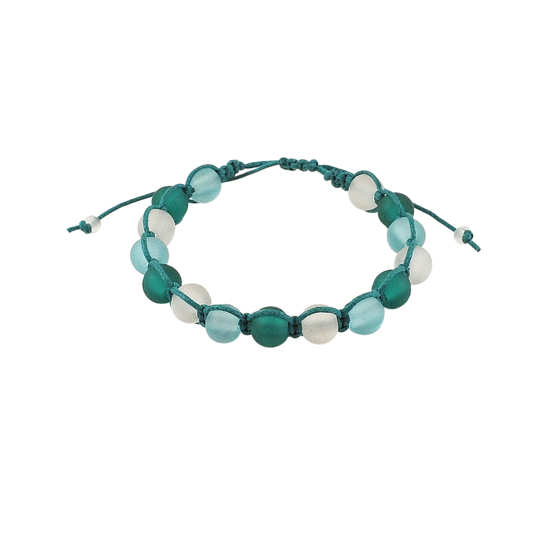 Makersland Simple Daily Wear Frosted Glass Bead String Bracelet - Temu