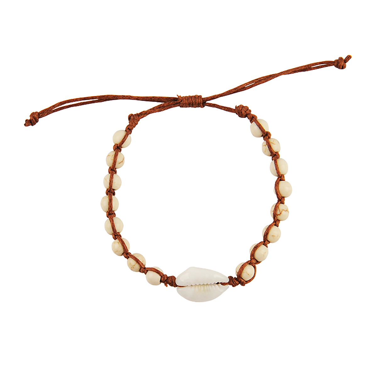 Cowrie Handmade Howlite Bracelet