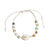 Druzy Agate & Cowrie Shell on White Macrame Bracelet - Viva life Jewellery