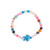 Colorful Ceramic Turtle Semi-Precious Stone Bracelet