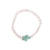 Colorful Ceramic Turtle Semi-Precious Stone Bracelet