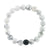 White Howlite Stone Stretch Bracelet