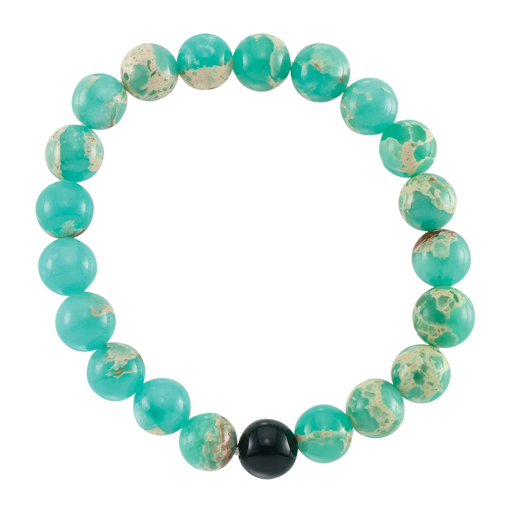 Imperial Jasper Stone Stretch Bracelet