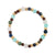 Multi-Stone and Wood Stretch Bracelet