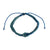 Wax Cord Reef Knot Bracelet-Blues Hues - Viva life Jewellery