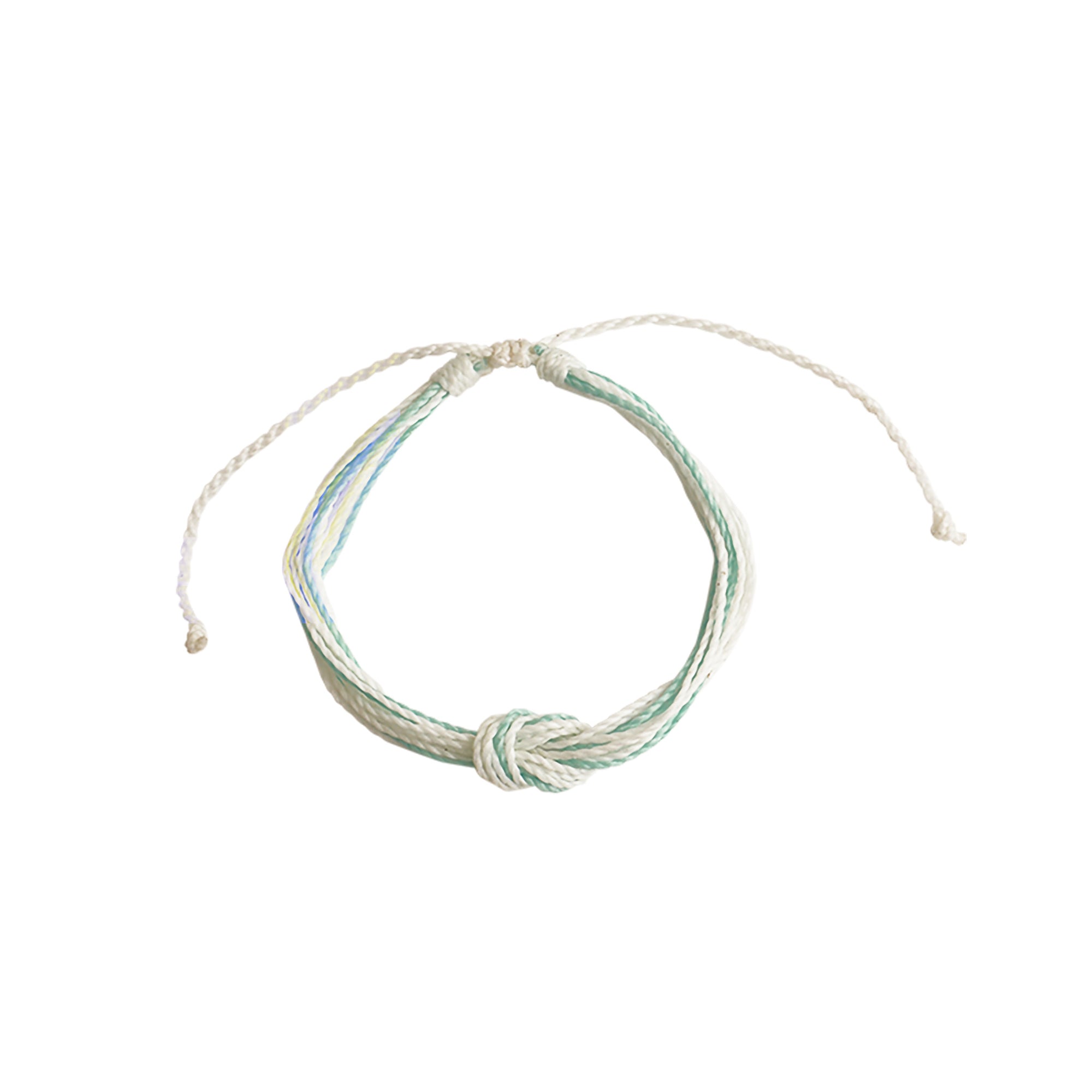 Wax Cord Reef Knot Bracelet-Blues Hues - Viva life Jewellery