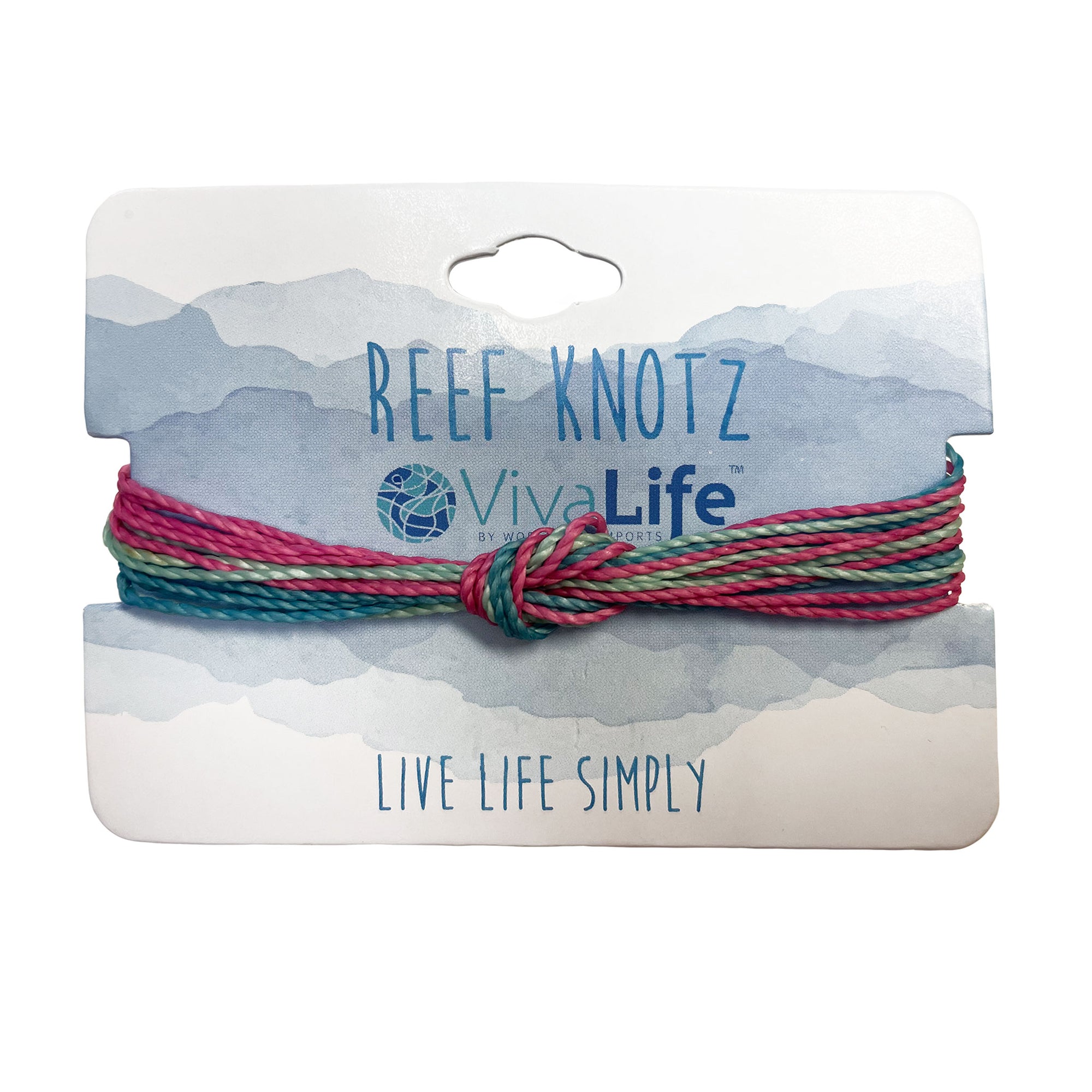 Wax Cord Reef Knot Bracelet-Pastel Hues - Viva life Jewellery