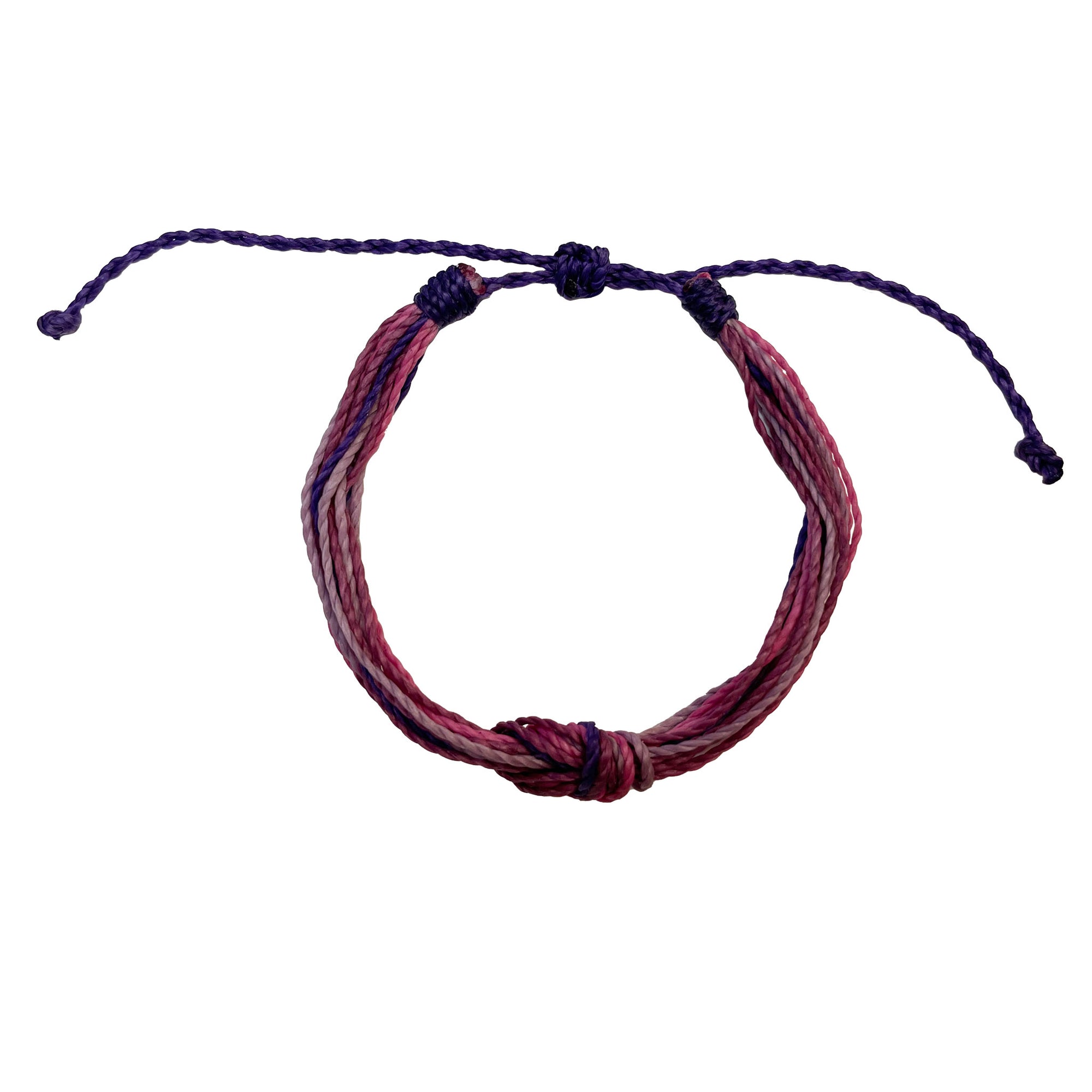 Wax Cord Reef Knot Bracelet-Pastel Hues - Viva life Jewellery