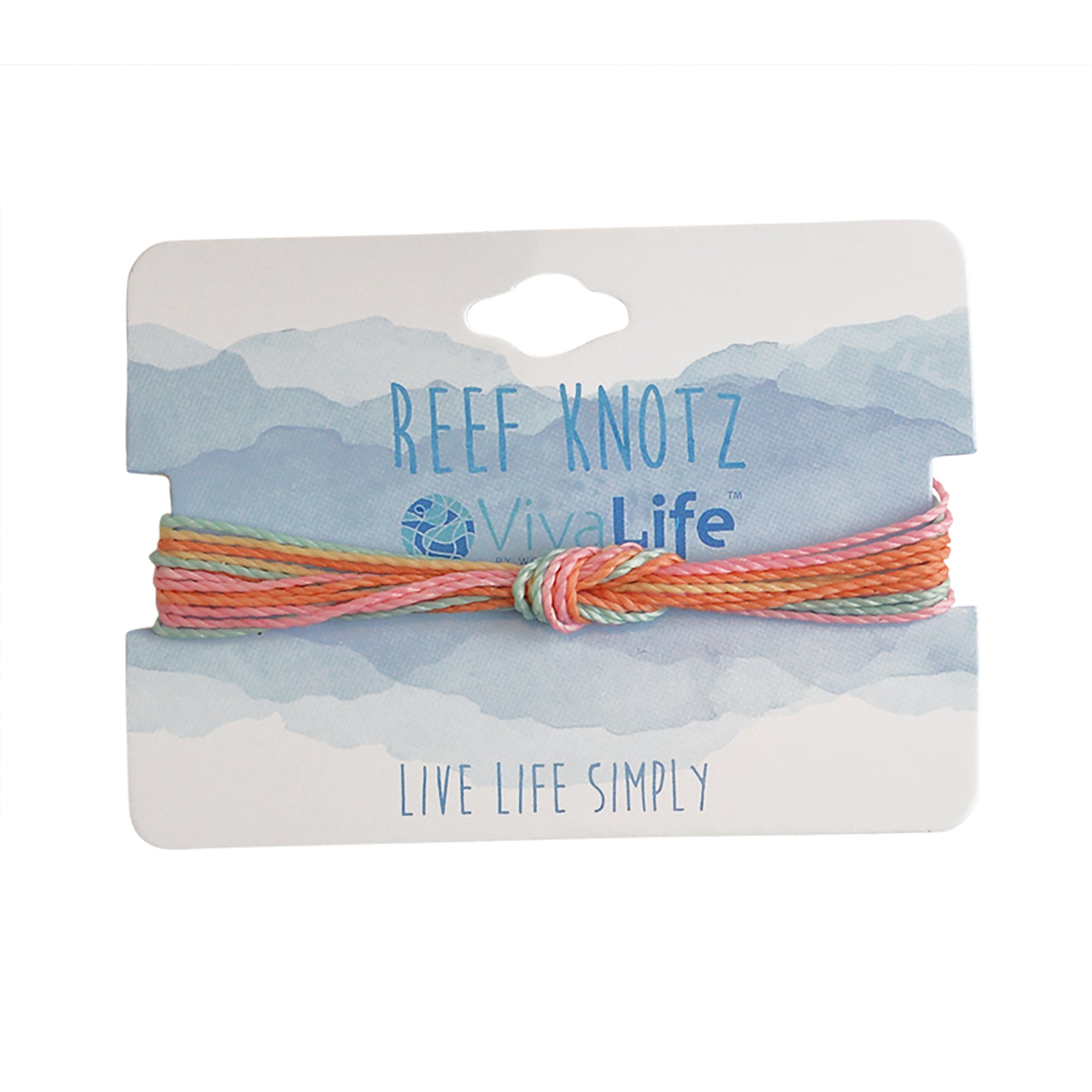 Wax Cord Reef Knot Bracelet-Pastel Hues - Viva life Jewellery