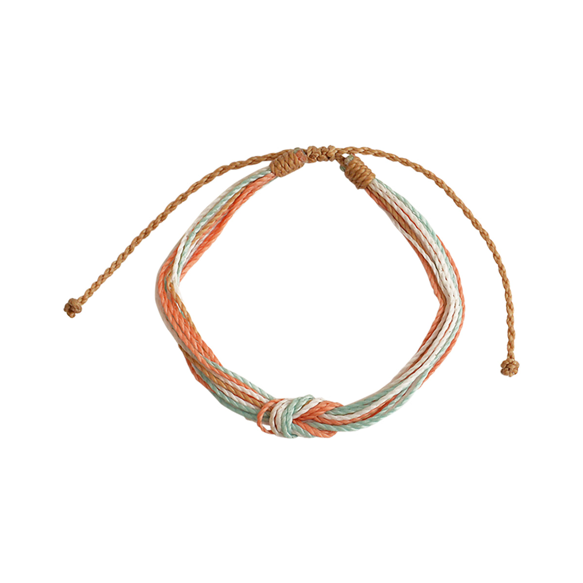 Wax Cord Reef Knot Bracelet-Pastel Hues - Viva life Jewellery