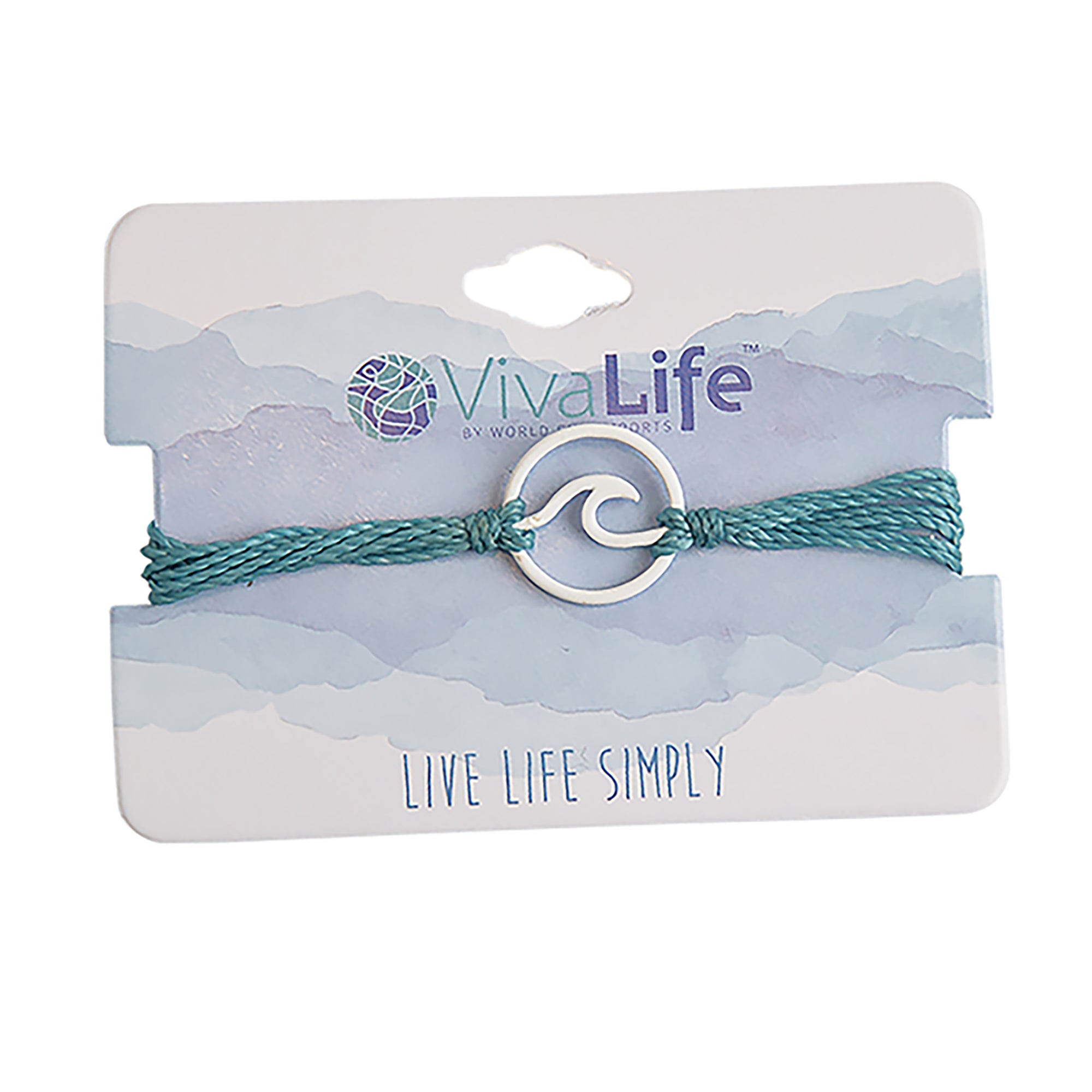 Cut-Out Wave Wax Cord Bracelet - Viva life Jewellery