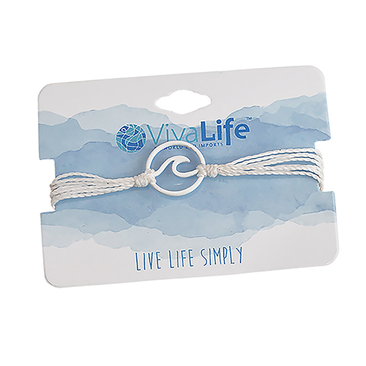 Cut-Out Wave Wax Cord Bracelet - Viva life Jewellery