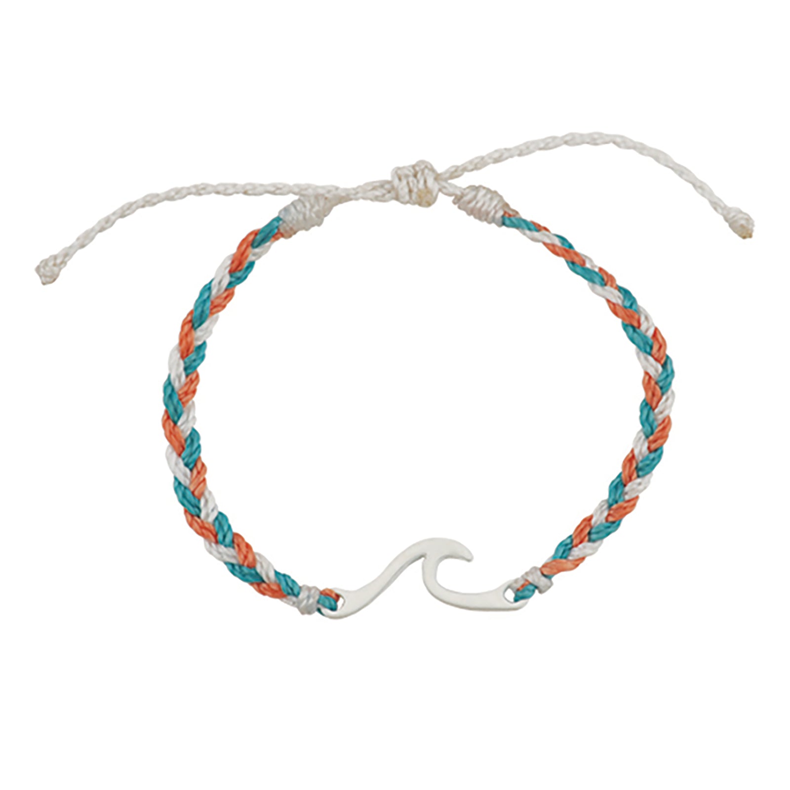 Outline Wave Braided Wax Cord Bracelet - Viva life Jewellery