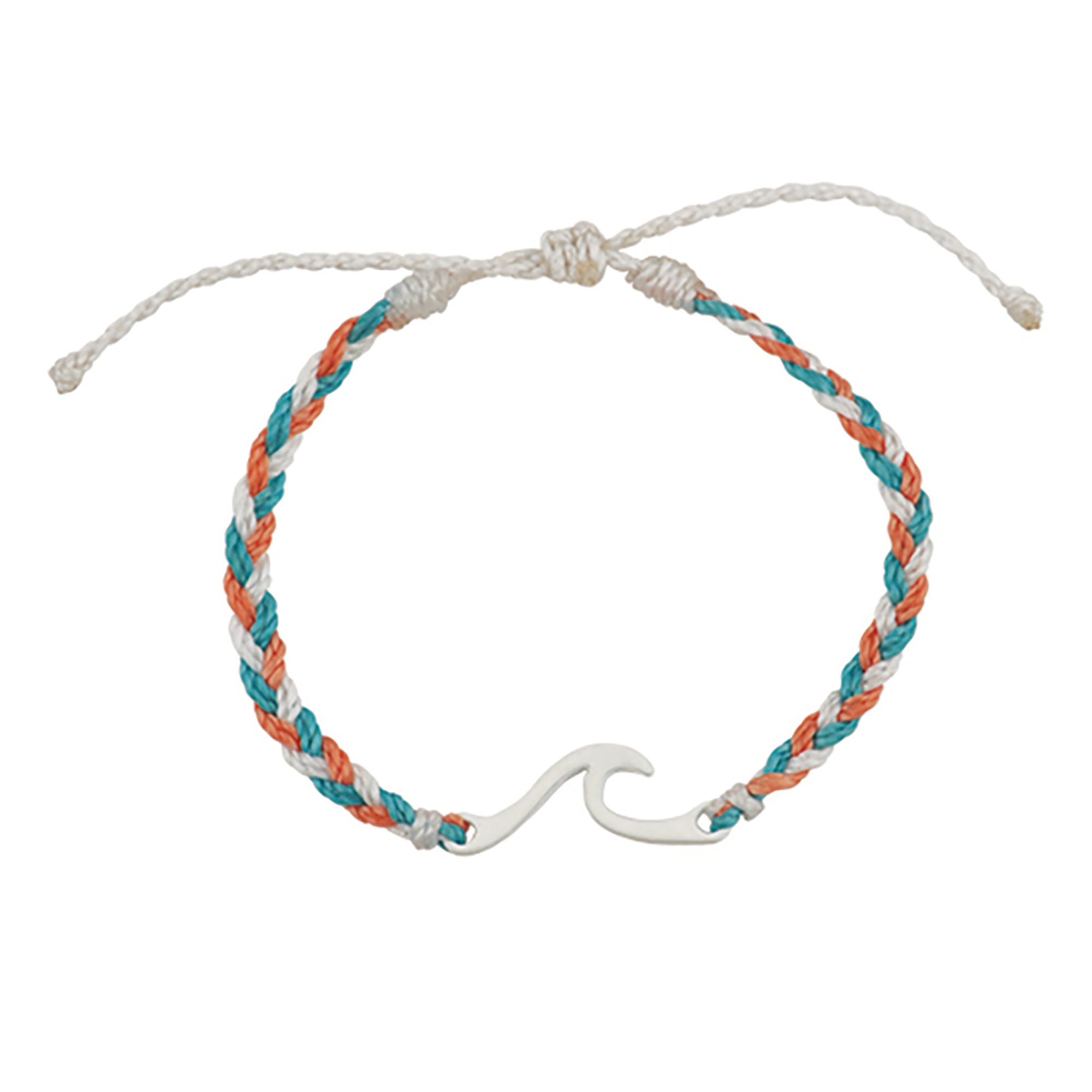 Outline Wave Braided Wax Cord Bracelet - Viva life Jewellery