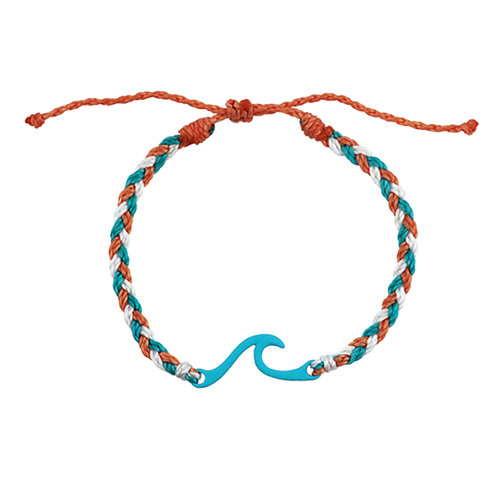 Outline Wave Braided Wax Cord Bracelet - Viva life Jewellery