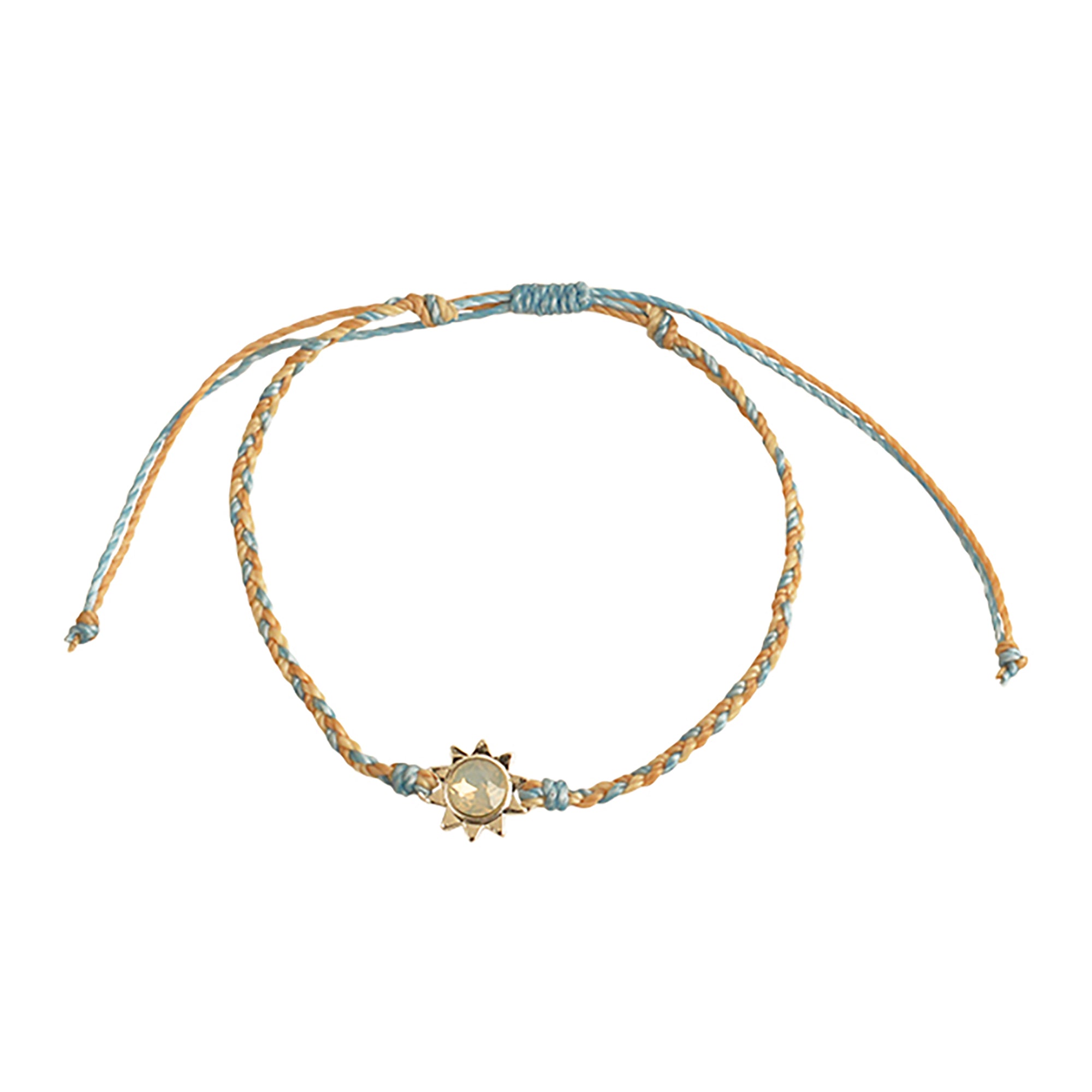 Sun Charm Wax Cord Bracelet - Viva life Jewellery