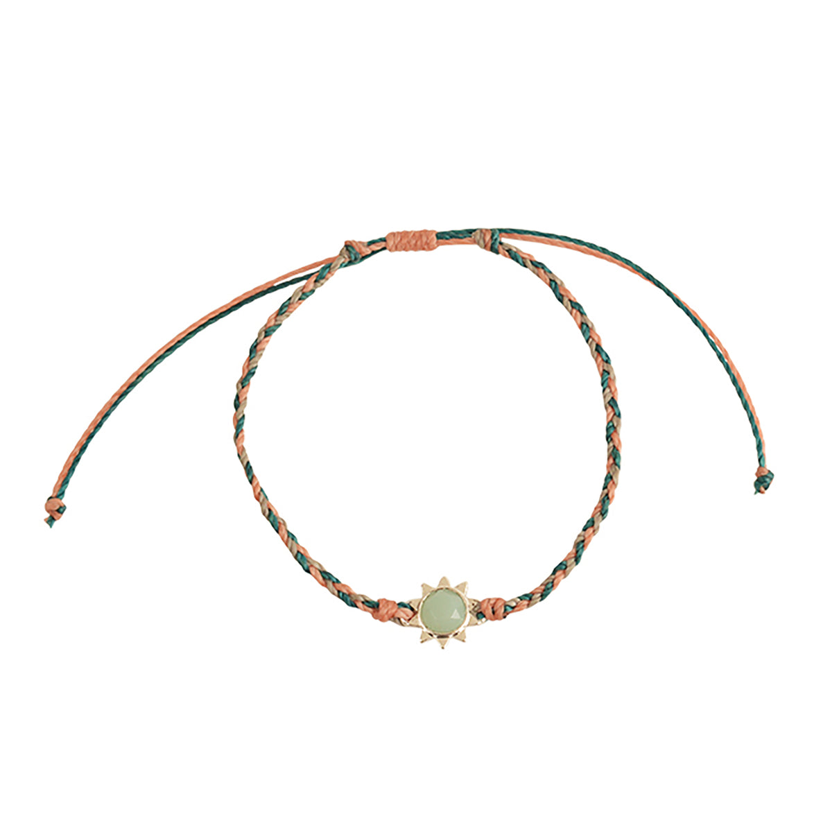 Sun Charm Wax Cord Bracelet - Viva life Jewellery
