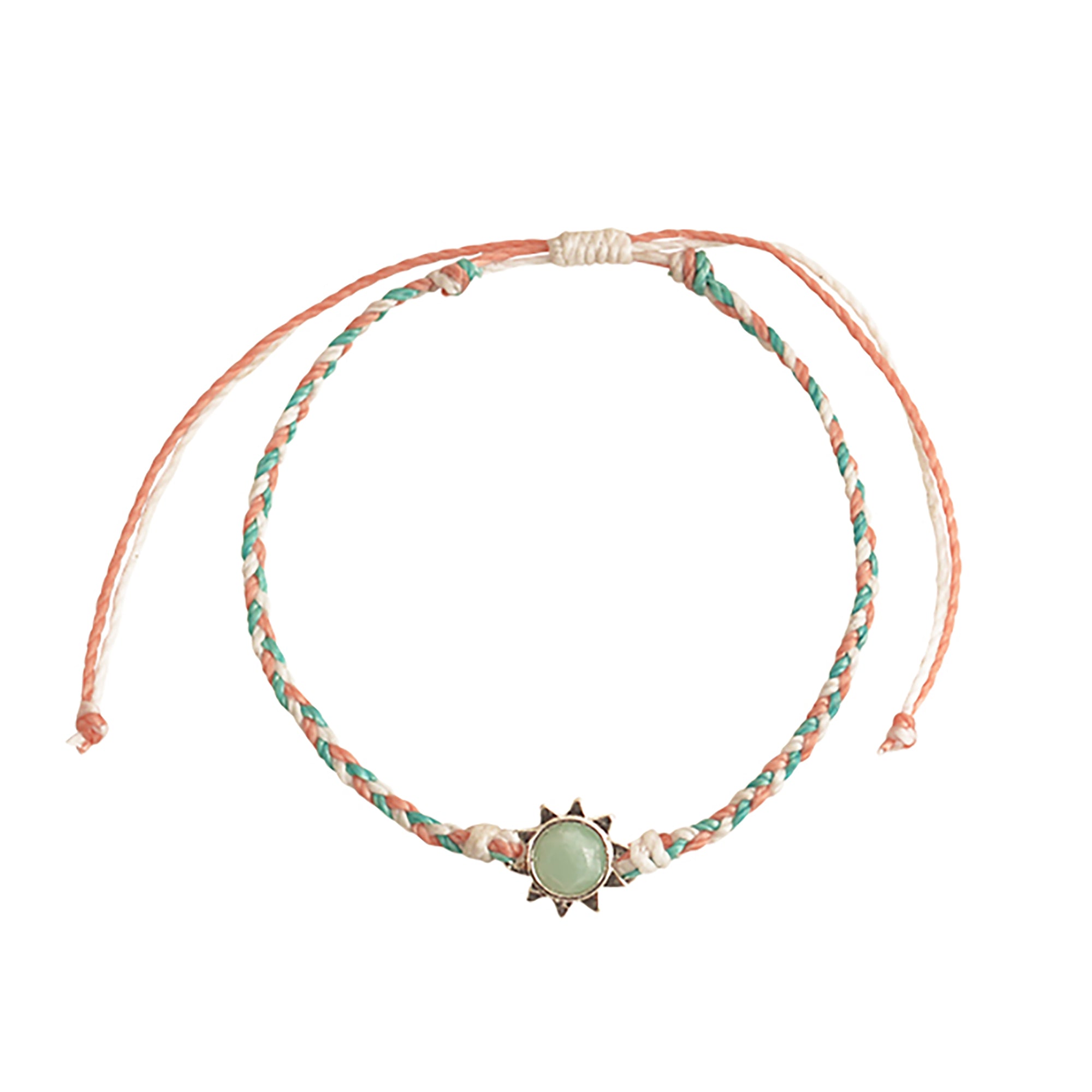Sun Charm Wax Cord Bracelet - Viva life Jewellery