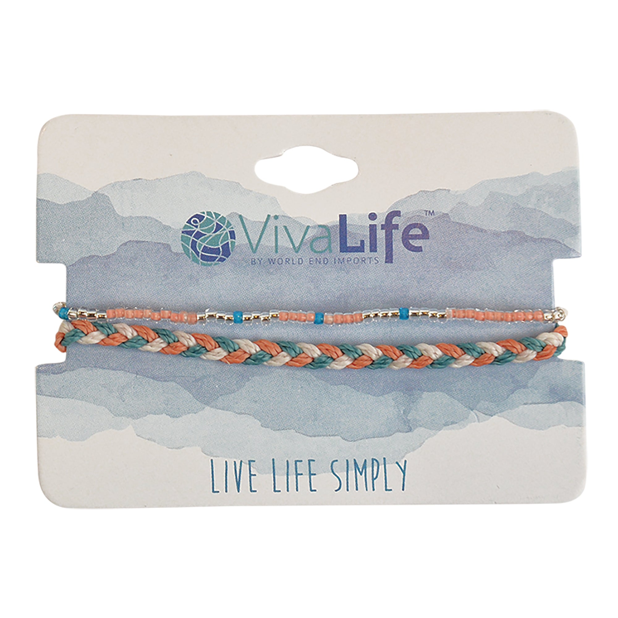 Seed Bead & Braided Wax Cord Bracelet - Viva life Jewellery